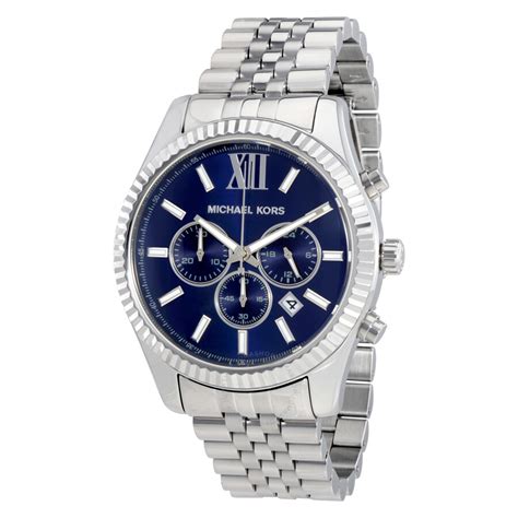 Michael Kors Lexington Chronograph Navy Dial Men's Watch 